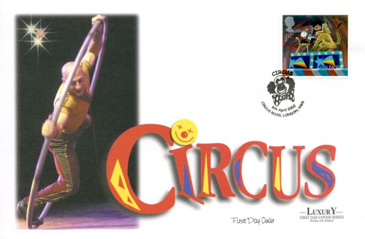 Circus, Acrobat in Hoop