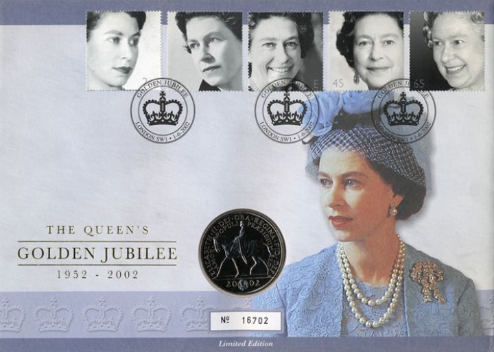 Golden Jubilee, £5 Coin Cover