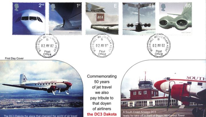 Airliners: Stamps, DC3 Dakota