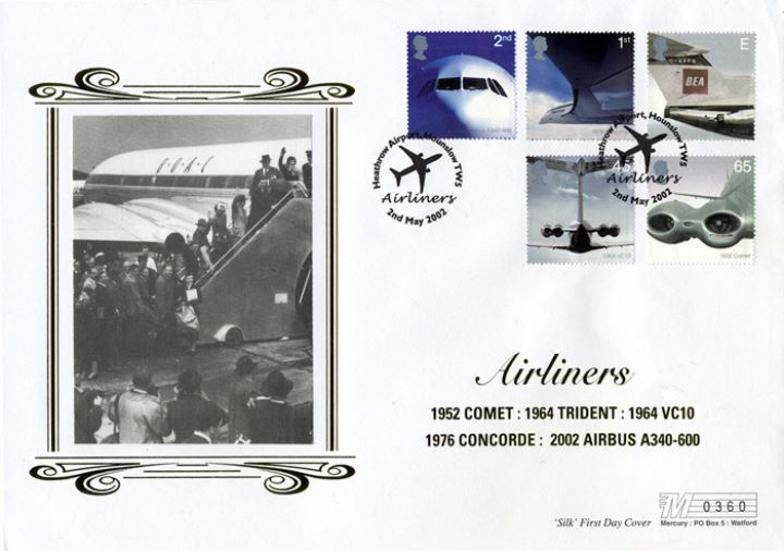 Airliners: Stamps, Boarding the Comet