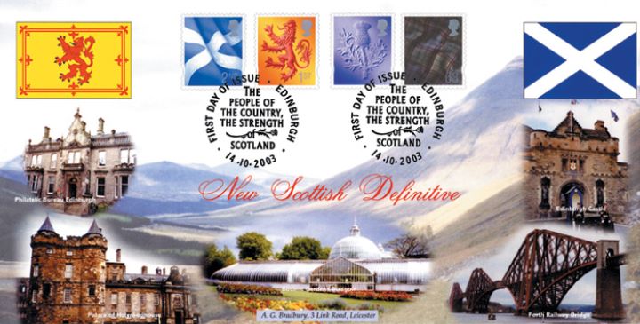 Scotland (white borders) 2nd, 1st, E, 68p, Scottish Views