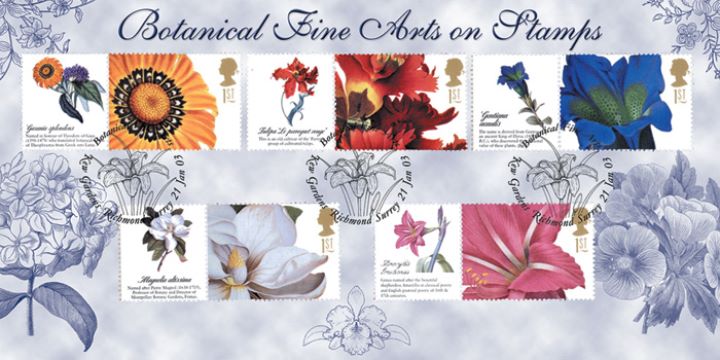 Flowers: Generic Sheet, Botanical Art on Stamps