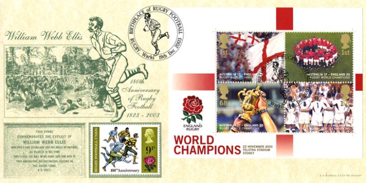 Rugby World Cup: Miniature Sheet, William Webb Ellis