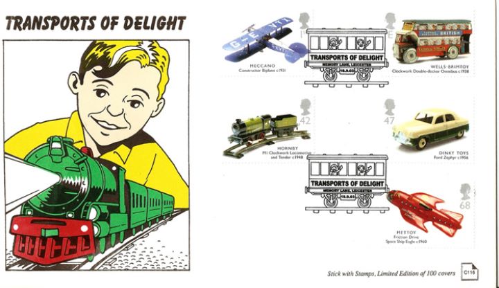 Transports of Delight, Boy with Train set