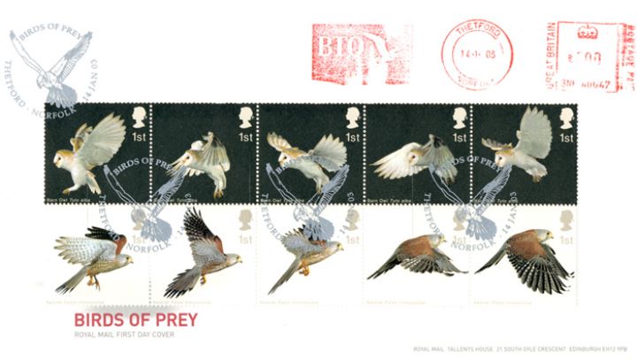 Birds of Prey | First Day Cover / BFDC