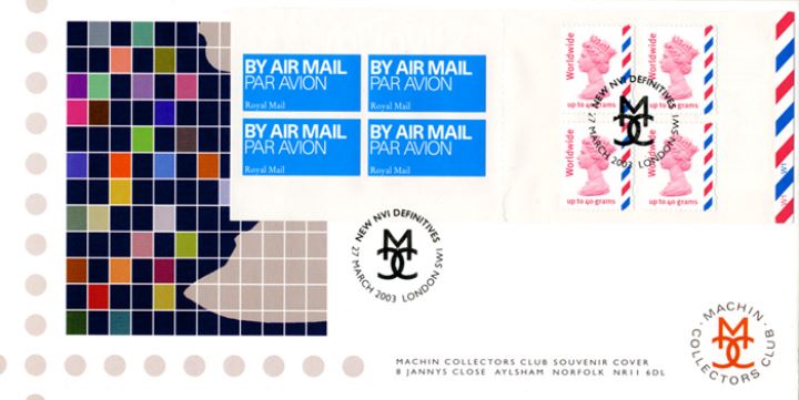 Self Adhesive: Airmail: 4 x Worldwide (40 grams), Digital Image