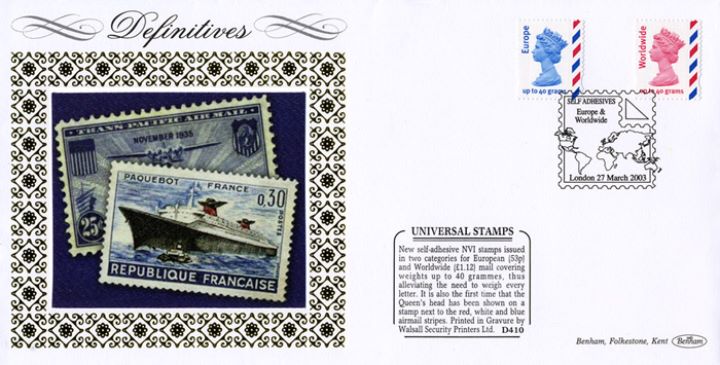 Machins (EP): Airmail, French Stamps