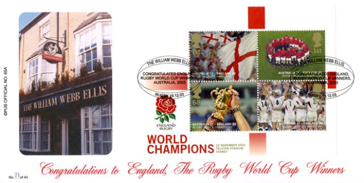 Rugby World Cup: Miniature Sheet, The William Webb Ellis