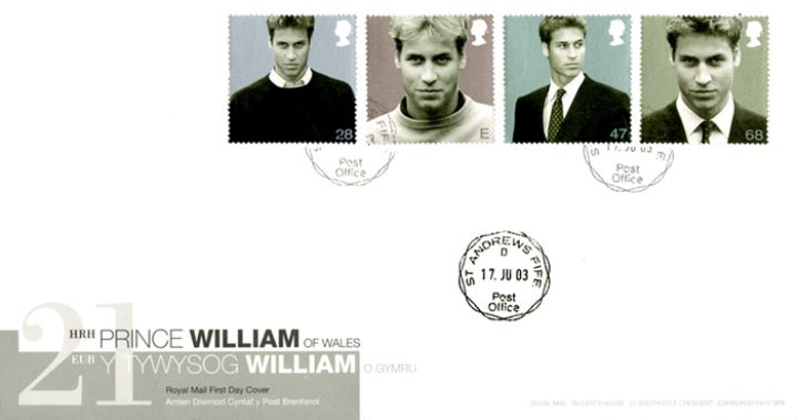 Prince William's 21st Birthday, Bi-lingual design