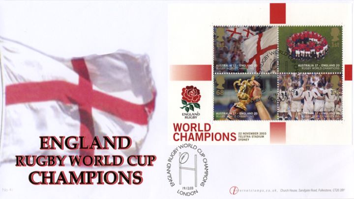 Rugby World Cup: Miniature Sheet, Flag of St George