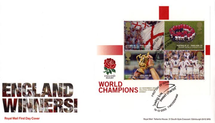 Rugby World Cup: Miniature Sheet, England Winners