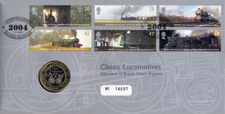 Classic Locomotives, £2 Coin Cover