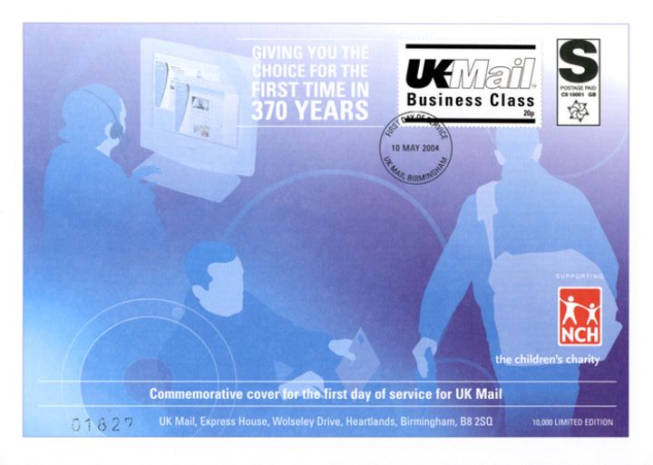 UK Business Class Mail, First Day of Service