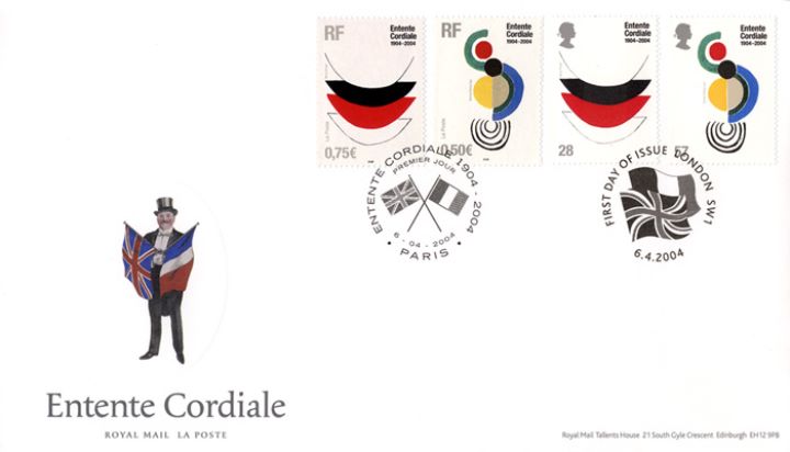 Entente Cordiale, Man with Flags