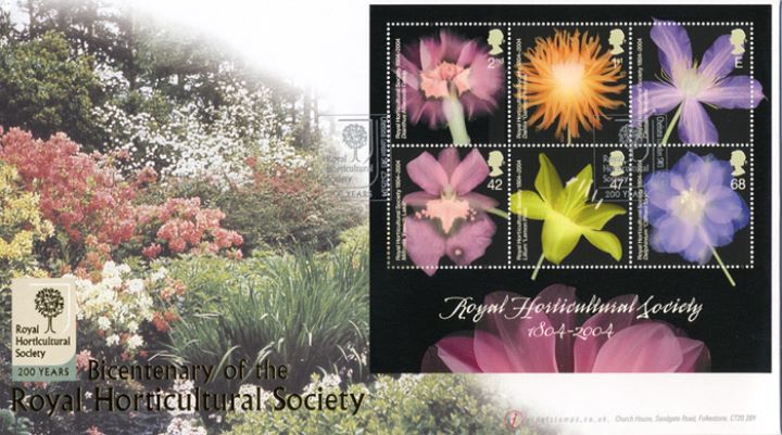 Royal Horticultural Society: Miniature Sheet, In Full Bloom