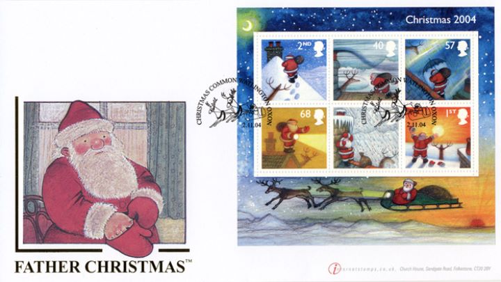 Christmas 2004: Miniature Sheet, Father Christmas by Raymond Briggs