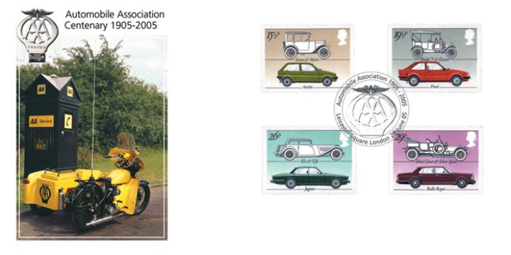 Centenary of the AA, AA Motorcycle and Telephone Box