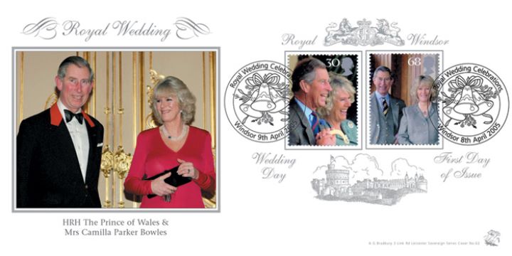 Royal Wedding: Miniature Sheet, Double dated on Wedding Day