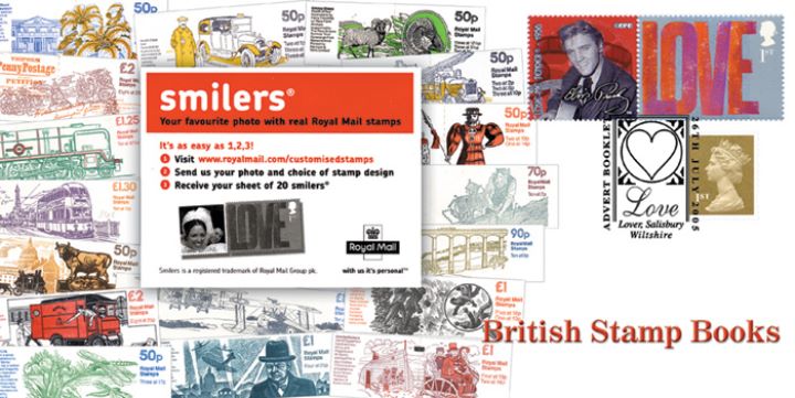 Self Adhesive: 6 x 1st Smilers Advert No.2, British Stamp Books