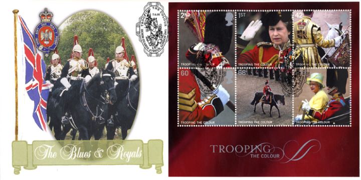 Trooping the Colour: Miniature Sheet, The Blues and Royals
