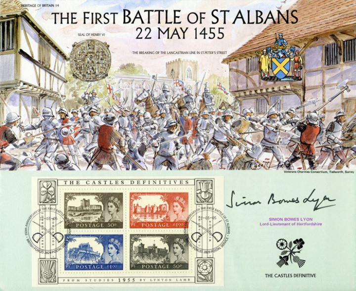 Castles: Miniature Sheet, The Battle of St. Albans