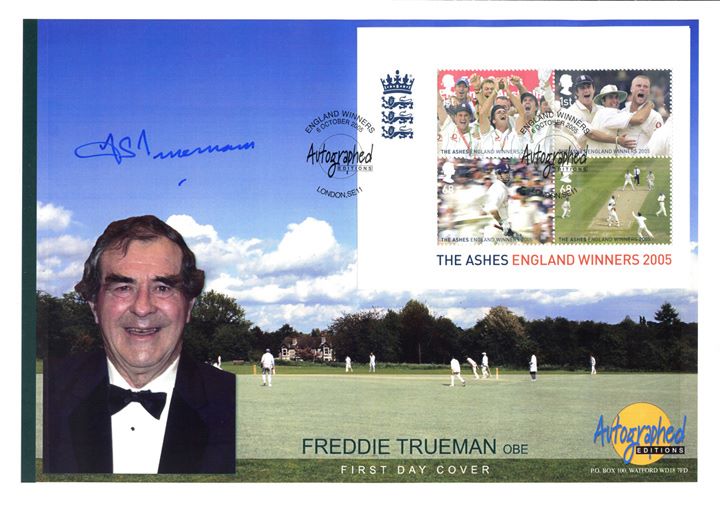 Cricket: Miniature Sheet, Freddie Trueman, OBE