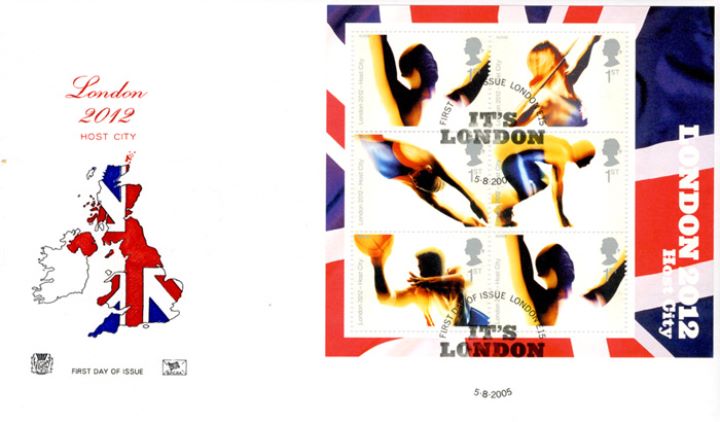 London 2012: Miniature Sheet, Union Jack Map