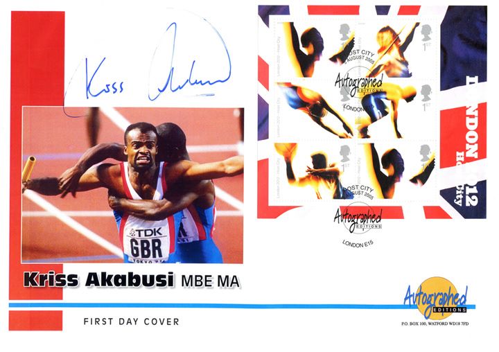 London 2012: Miniature Sheet, Kriss Akabusi