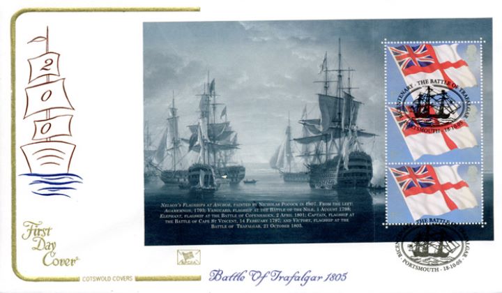 PSB: Trafalgar - Pane 1, Nelson's Flagship at Anchor