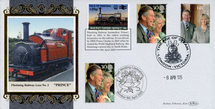 Royal Wedding: Miniature Sheet, Festiniog Rly Loco No.2 "Prince"