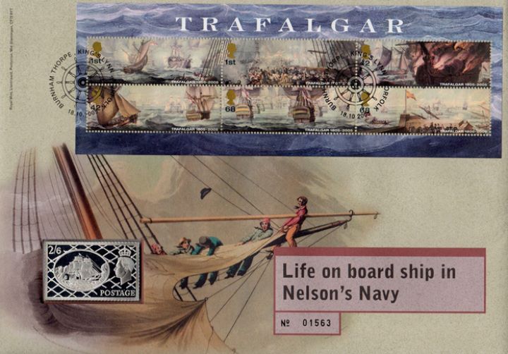 Trafalgar: Miniature Sheet, Life on board ship