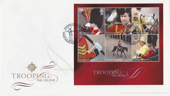 Trooping the Colour: Miniature Sheet, Medal