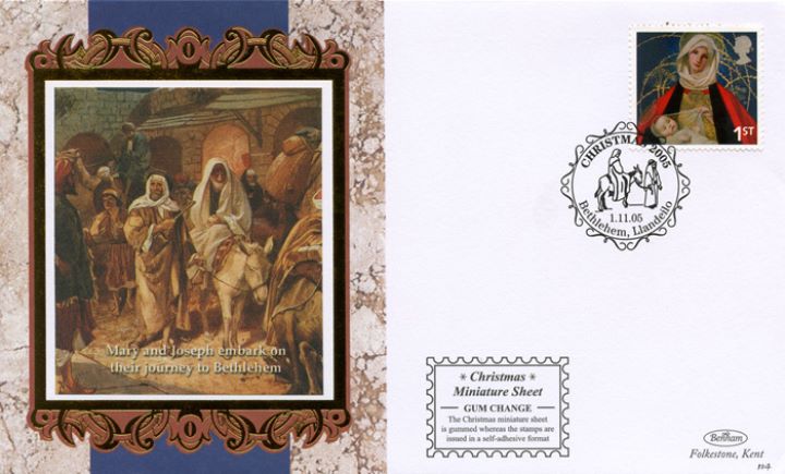 Christmas 2005: Miniature Sheet, Mary & Joseph