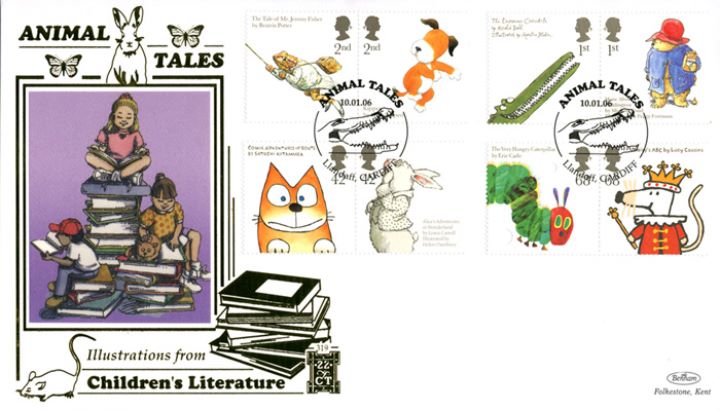 Animal Tales, Children with Books