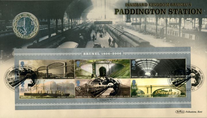 Brunel: Miniature Sheet, Paddington Station