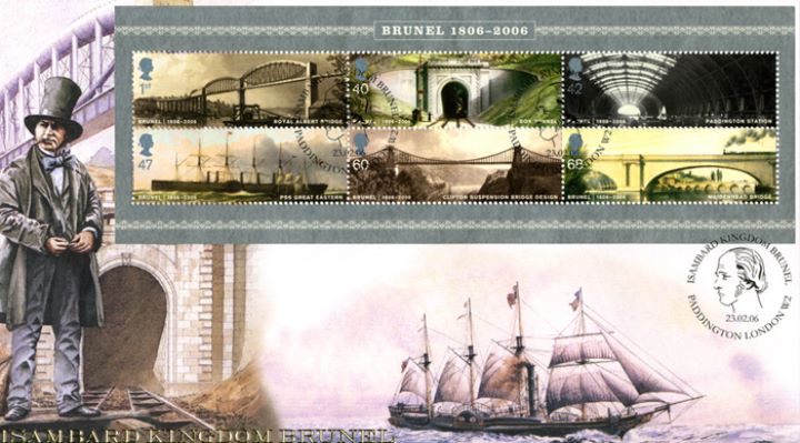 Brunel: Miniature Sheet, His Greatest Achievements