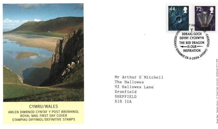 Wales 44p, 72p, Welsh Coastline