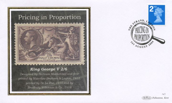 Machins (EP): Pricing in Proportion, King George V 2s6d 'Seahorses'