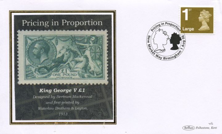 Machins (EP): Pricing in Proportion, King George V £1 'Seahorses'