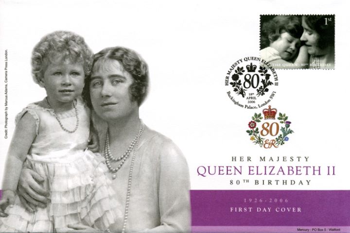 Queen's 80th Birthday, Queen Mother & Princess Elizabeth