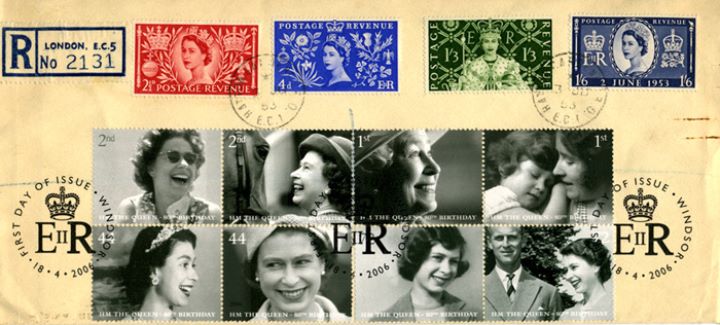 Queen's 80th Birthday, 1953 Double Dated Cover