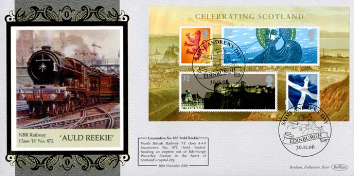 Celebrating Scotland: Miniature Sheet, MBR Railway "Auld Reekie"