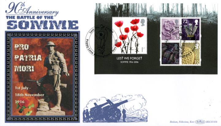 Lest We Forget 2006: Miniature Sheet, Battle of the Somme