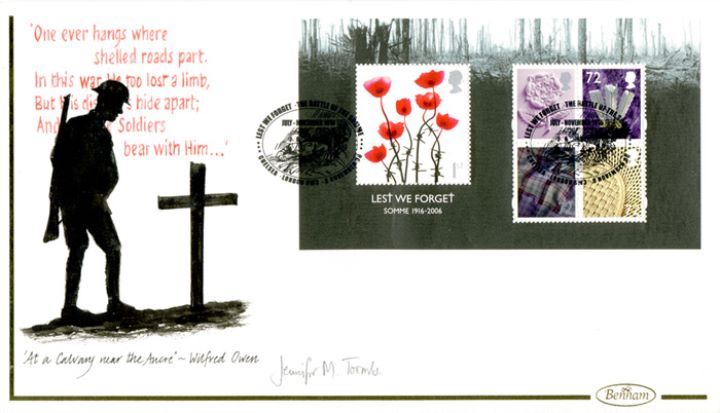 Lest We Forget 2006: Miniature Sheet, Soldier and Cross