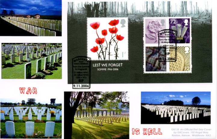 Lest We Forget 2006: Miniature Sheet, War Graves