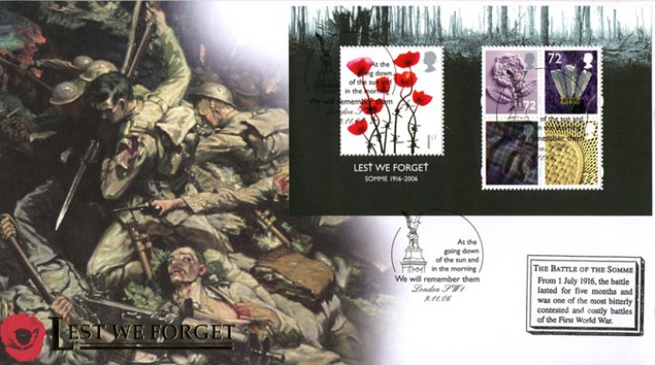 Lest We Forget 2006: Miniature Sheet, Battle of the Somme