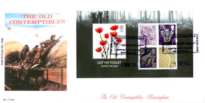 Lest We Forget 2006: Miniature Sheet, The Old Contemptibles