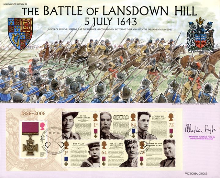 Victoria Cross: Miniature Sheet, Battle of Lansdown Hill