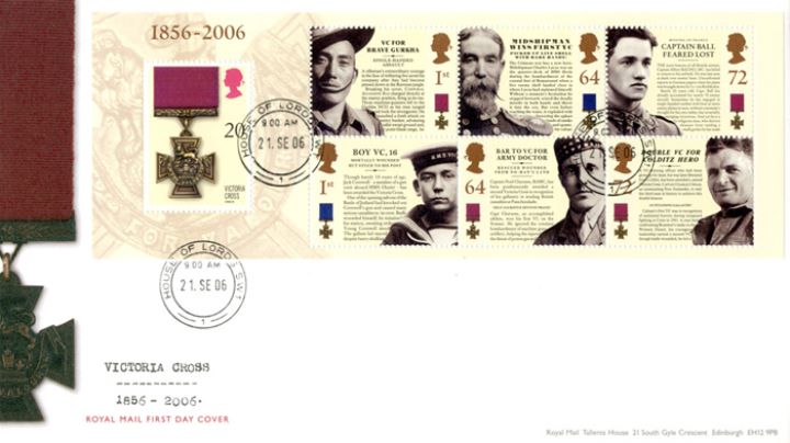 Victoria Cross: Miniature Sheet, House of Commons & Lords cds