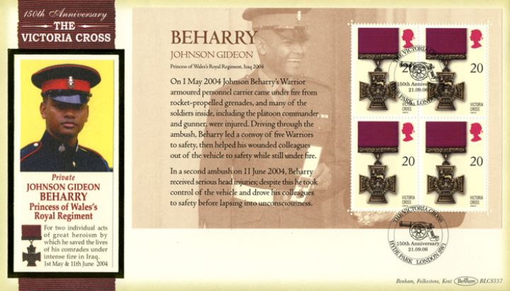 PSB: Victoria Cross - Pane 4, Pte. Johnson Beharry